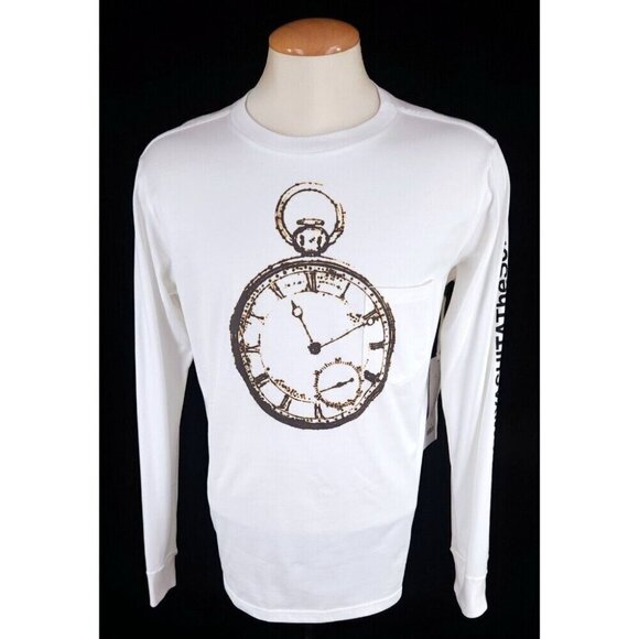 TAKAHIROMIYASHITA TheSoloist. Printed Cotton-Jersey T-Shirt 48 M White Clock - Picture 2 of 16